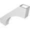 Ekena Millwork 3-in. W x 18-in. D x 18-in. H Westlake Architectural Grade PVC Knee Brace BRCP03X18X18WTL - alternate 6